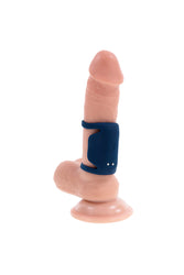 Playboy - Jet Pack Dual Ring Penis Vibrator - Blue - Stag Shop