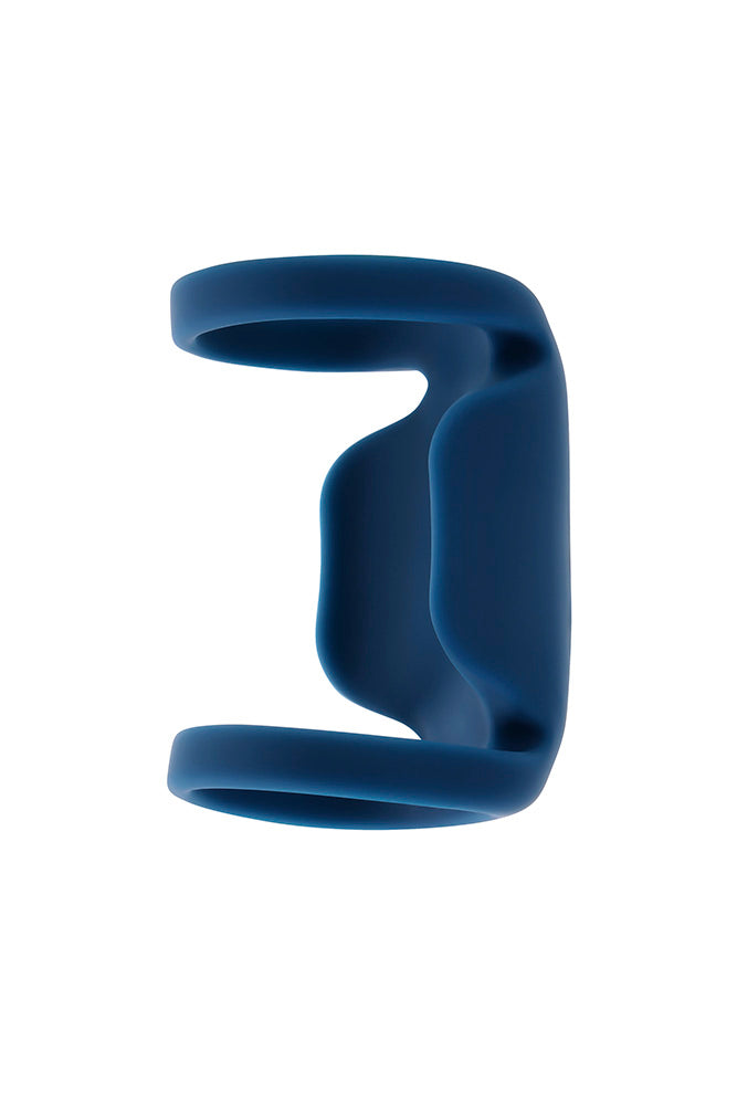 Playboy - Jet Pack Dual Ring Penis Vibrator - Blue - Stag Shop