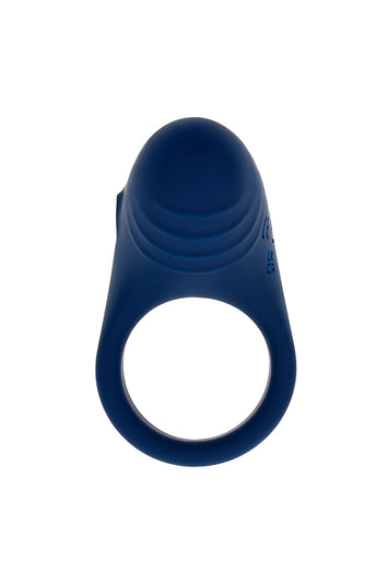 Playboy - Pleasure Point Vibrating Cock Ring - Blue - Stag Shop