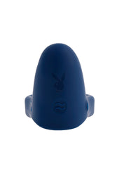Playboy - Pleasure Point Vibrating Cock Ring - Blue - Stag Shop