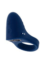 Playboy - Pleasure Point Vibrating Cock Ring - Blue - Stag Shop