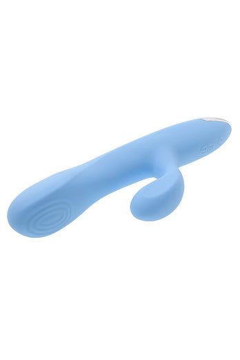 Playboy - Up & Away Thrusting Rabbit Vibrator - Sky Blue - Stag Shop