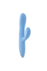 Playboy - Up & Away Thrusting Rabbit Vibrator - Sky Blue - Stag Shop