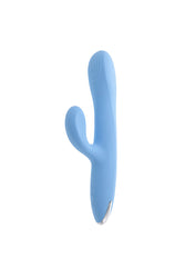 Playboy - Up & Away Thrusting Rabbit Vibrator - Sky Blue - Stag Shop