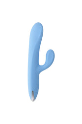 Playboy - Up & Away Thrusting Rabbit Vibrator - Sky Blue - Stag Shop