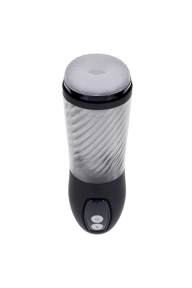 Playboy - Whirlwind Thrusting & Spinning Stroker - Black/Frost - Stag Shop