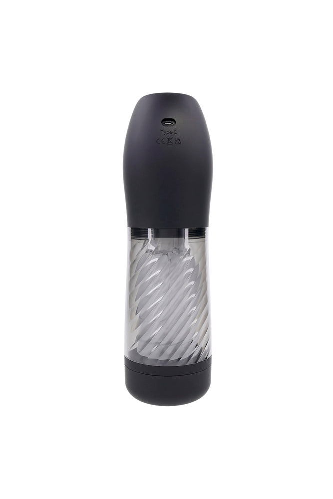 Playboy - Whirlwind Thrusting & Spinning Stroker - Black/Frost - Stag Shop