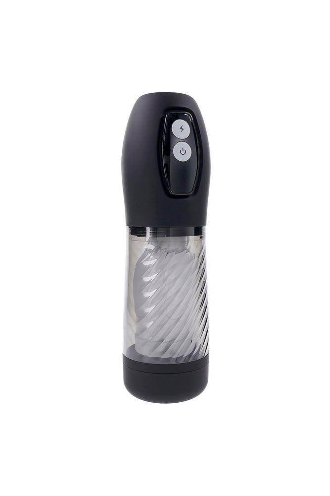 Playboy - Whirlwind Thrusting & Spinning Stroker - Black/Frost - Stag Shop