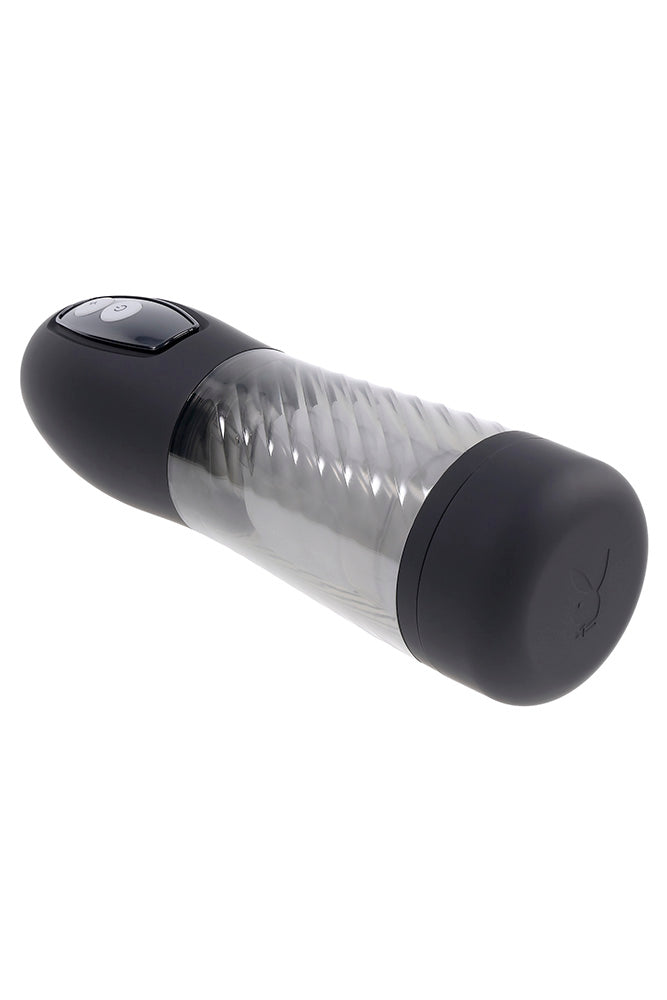 Playboy - Whirlwind Thrusting & Spinning Stroker - Black/Frost - Stag Shop