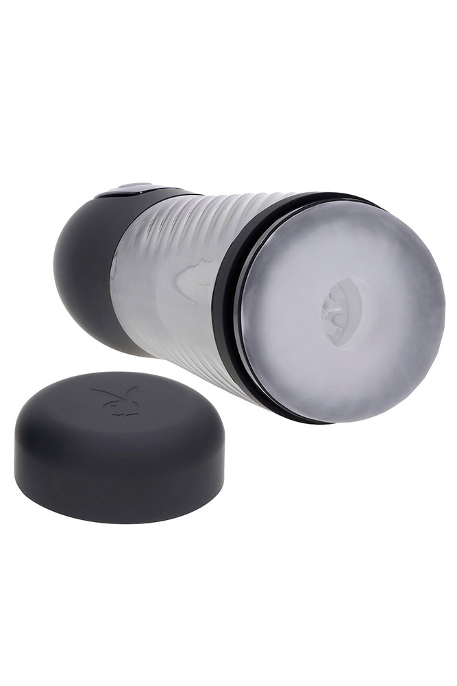 Playboy - Whirlwind Thrusting & Spinning Stroker - Black/Frost - Stag Shop