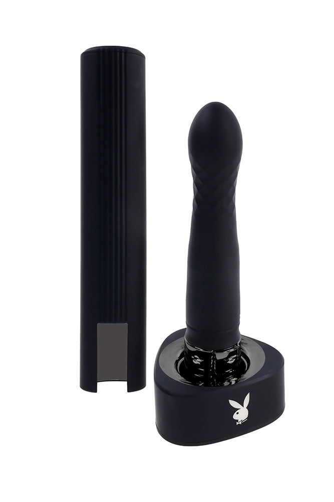 Playboy - Pleasure Zone Thrusting Vibrator - Black - Stag Shop