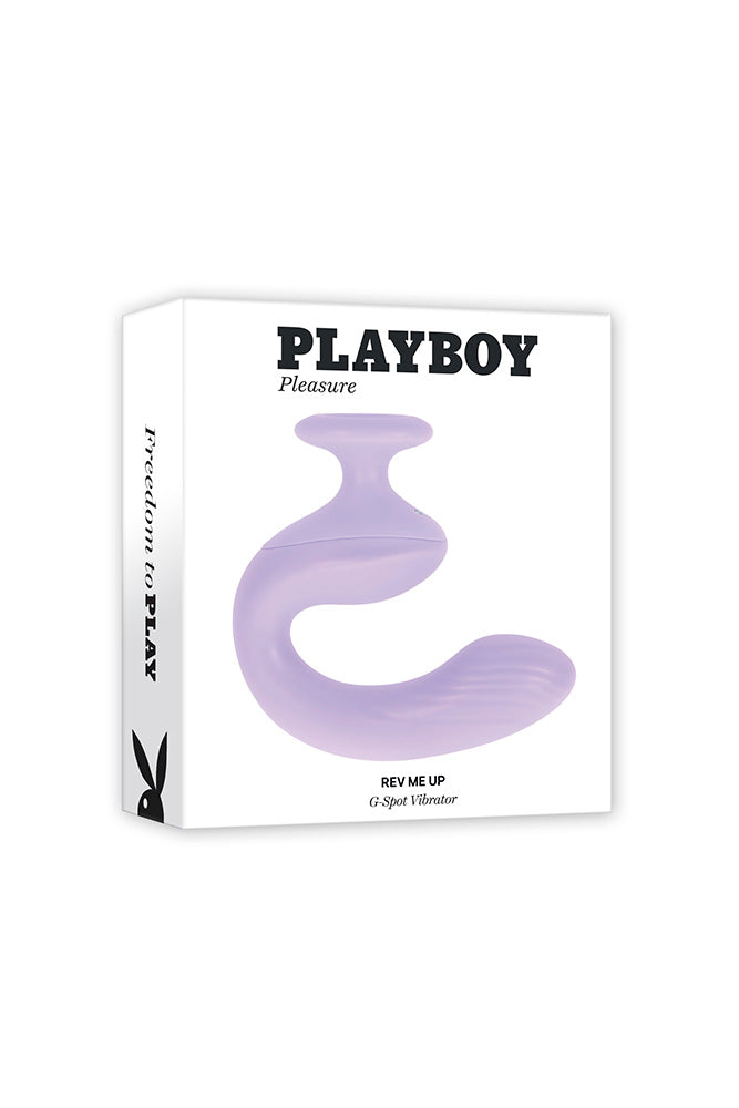 Playboy - Rev Me Up G-Spot Vibrator with Handle - Lilac - Stag Shop