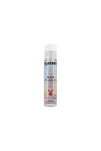 Playboy - Slick Strawberry Flavoured Water Based Lubricant - Various Sizes - Stag Shop