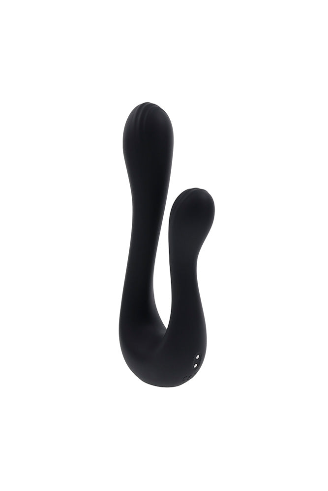 Playboy - The Swan Dual Vibrator - Black - Stag Shop