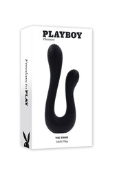 Playboy - The Swan Dual Vibrator - Black - Stag Shop