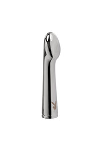 Thumbnail for Playboy - Swoon Metal G-Spot Vibrator - Silver - Stag Shop