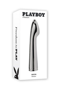 Thumbnail for Playboy - Swoon Metal G-Spot Vibrator - Silver - Stag Shop