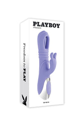 Playboy - Tap Me In Flapping & Thrusting Rabbit Vibrator - Stag Shop
