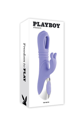 Playboy - Tap Me In Flapping & Thrusting Rabbit Vibrator - Stag Shop