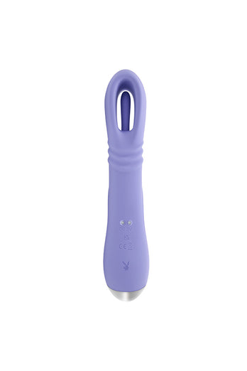 Playboy - Tap Me In Flapping & Thrusting Rabbit Vibrator - Stag Shop