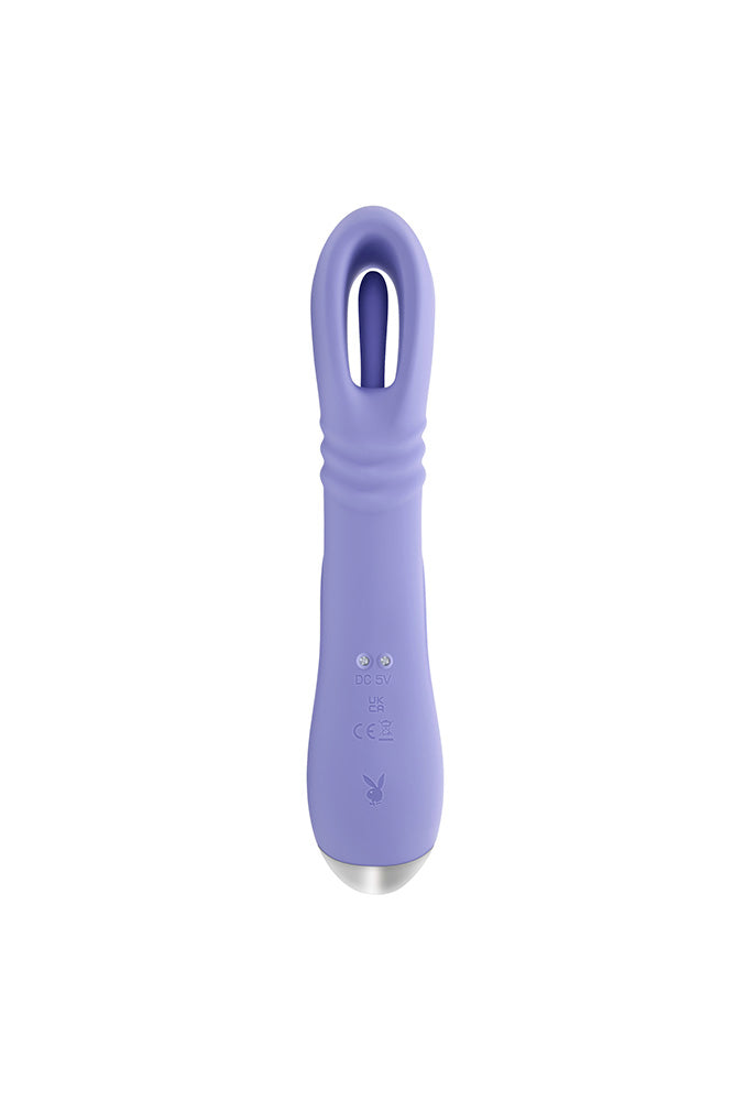Playboy - Tap Me In Flapping & Thrusting Rabbit Vibrator - Stag Shop