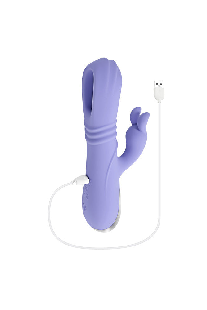 Playboy - Tap Me In Flapping & Thrusting Rabbit Vibrator