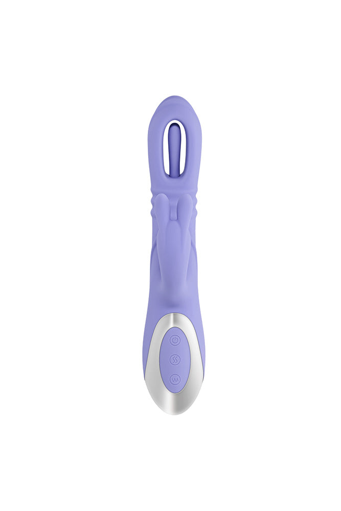 Playboy - Tap Me In Flapping & Thrusting Rabbit Vibrator - Stag Shop