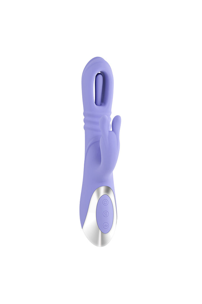 Playboy - Tap Me In Flapping & Thrusting Rabbit Vibrator - Stag Shop