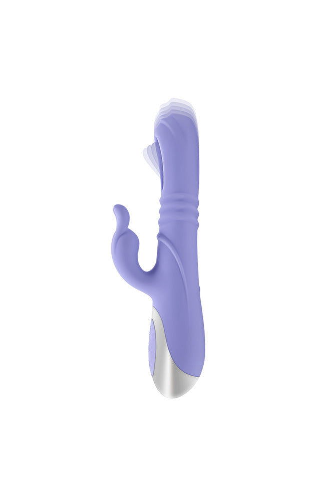 Playboy - Tap Me In Flapping & Thrusting Rabbit Vibrator - Stag Shop