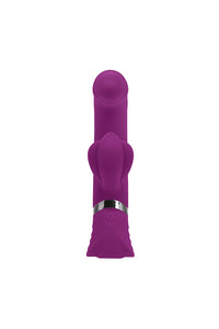 Thumbnail for Playboy - Tap That Rabbit Vibrator With Tapping Shaft - Purple - Stag Shop