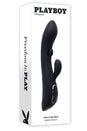 Playboy - That's The Spot Tapping Rabbit Vibrator - Black - Stag Shop
