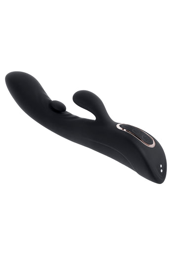 Playboy - That's The Spot Tapping Rabbit Vibrator - Black - Stag Shop