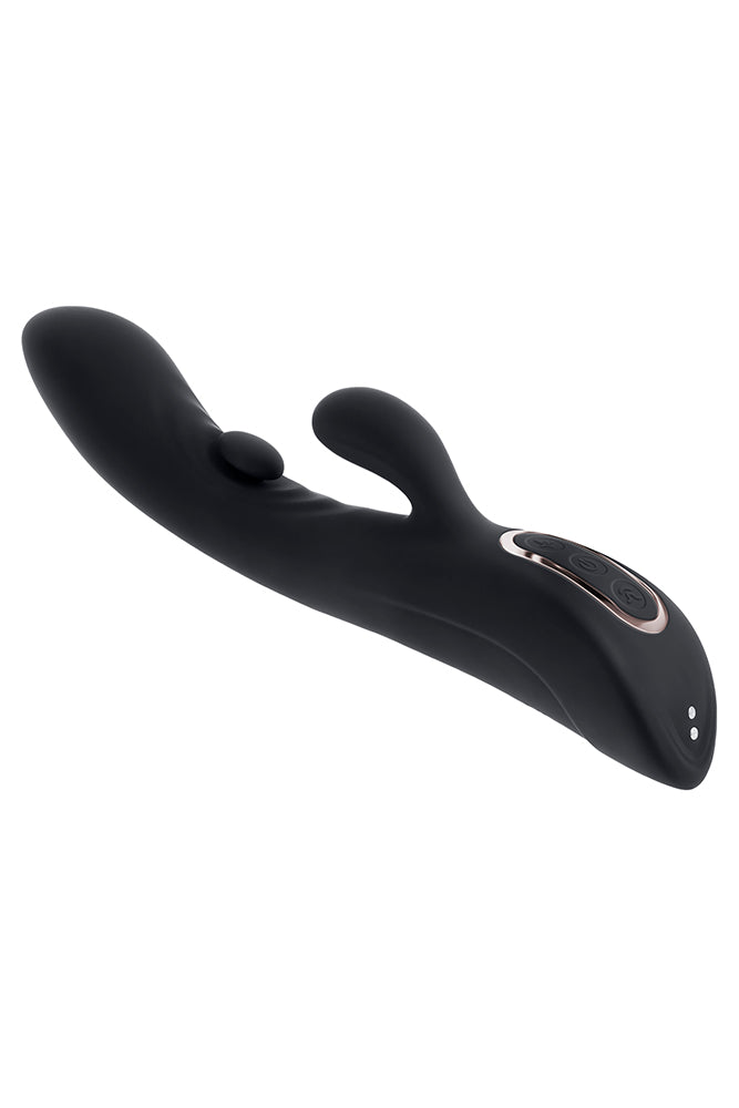 Playboy - That's The Spot Tapping Rabbit Vibrator - Black - Stag Shop