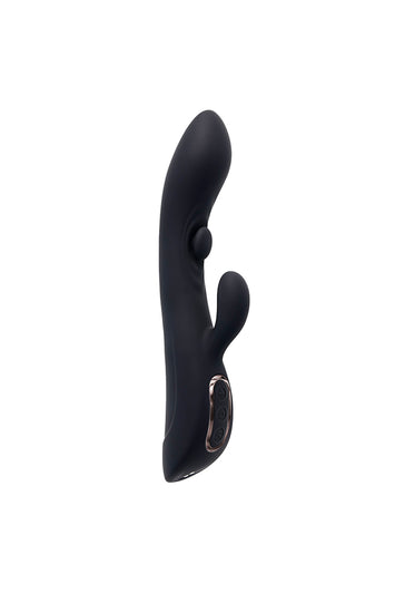 Playboy - That's The Spot Tapping Rabbit Vibrator - Black - Stag Shop