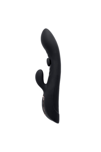 Playboy - That's The Spot Tapping Rabbit Vibrator - Black - Stag Shop