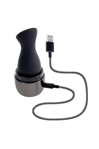 Playboy - The Jet Set - Sucker Travel Massager - Black - Stag Shop