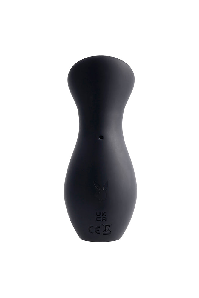Playboy - The Jet Set - Sucker Travel Massager - Black - Stag Shop