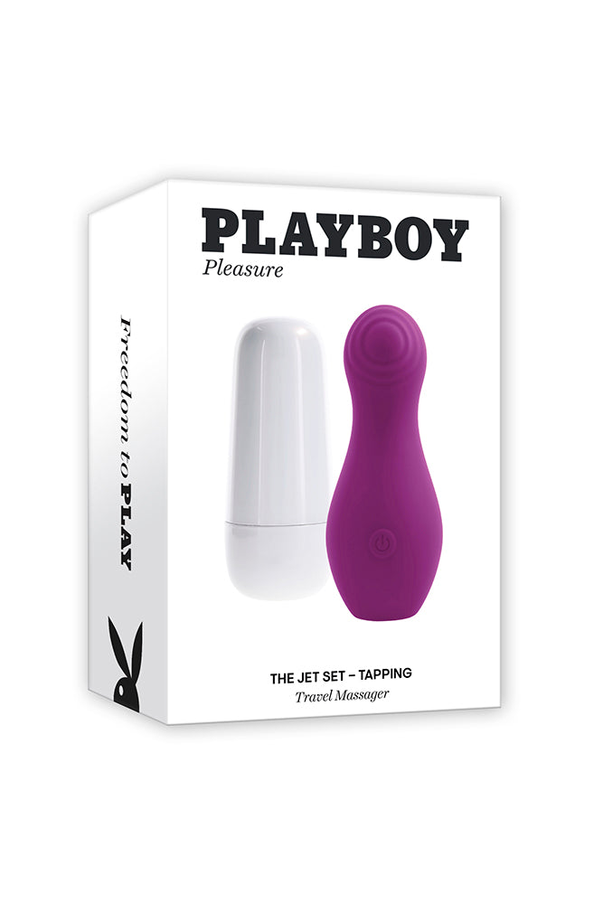 Playboy - The Jet Set - Tapping Travel Massager - Purple - Stag Shop