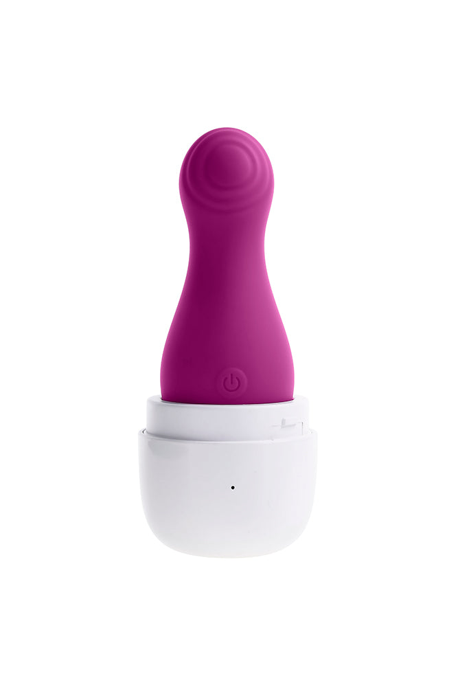 Playboy - The Jet Set - Tapping Travel Massager - Purple - Stag Shop