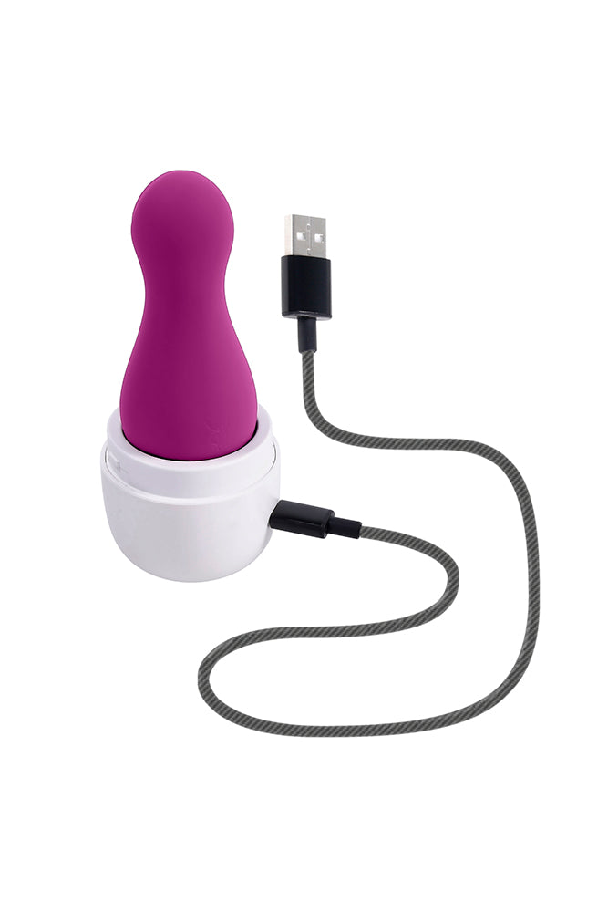 Playboy - The Jet Set - Tapping Travel Massager - Purple - Stag Shop