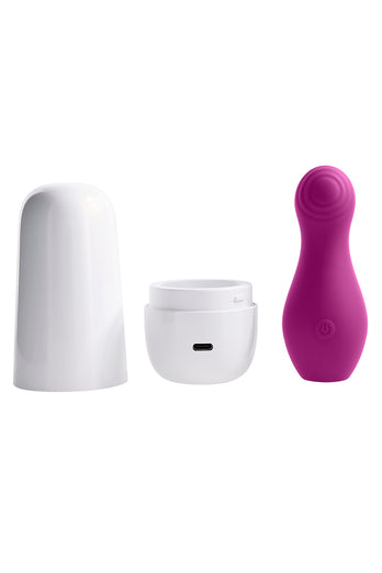 Playboy - The Jet Set - Tapping Travel Massager - Purple - Stag Shop