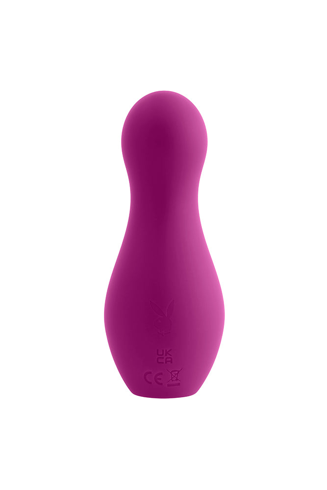 Playboy - The Jet Set - Tapping Travel Massager - Purple - Stag Shop
