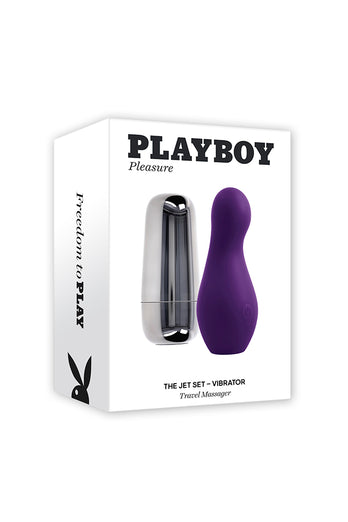 Playboy - The Jet Set - Vibrator Travel Massager - Purple - Stag Shop