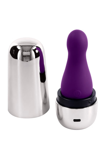 Playboy - The Jet Set - Vibrator Travel Massager - Purple - Stag Shop