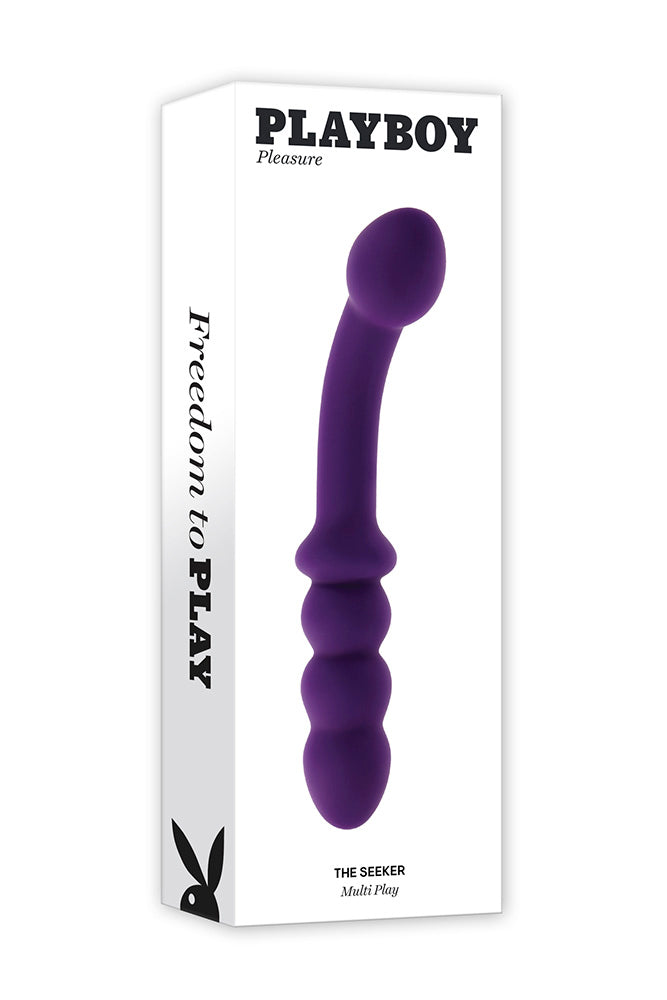 Playboy - The Seeker Double Ended Vibrator - Purple - Stag Shop