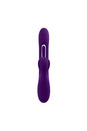 Playboy - The Thrill Rabbit Vibrator With Mid-Shaft Flapper - Purple - Stag Shop