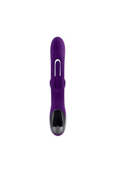 Playboy - The Thrill Rabbit Vibrator With Mid-Shaft Flapper - Purple - Stag Shop