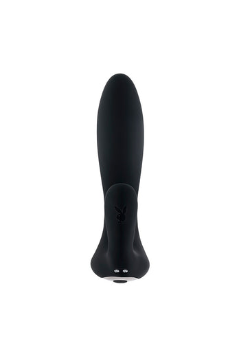 Playboy - Triple Threat Triple Stimulation Vibrator - Black - Stag Shop