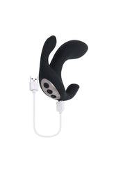 Playboy - Triple Threat Triple Stimulation Vibrator - Black - Stag Shop