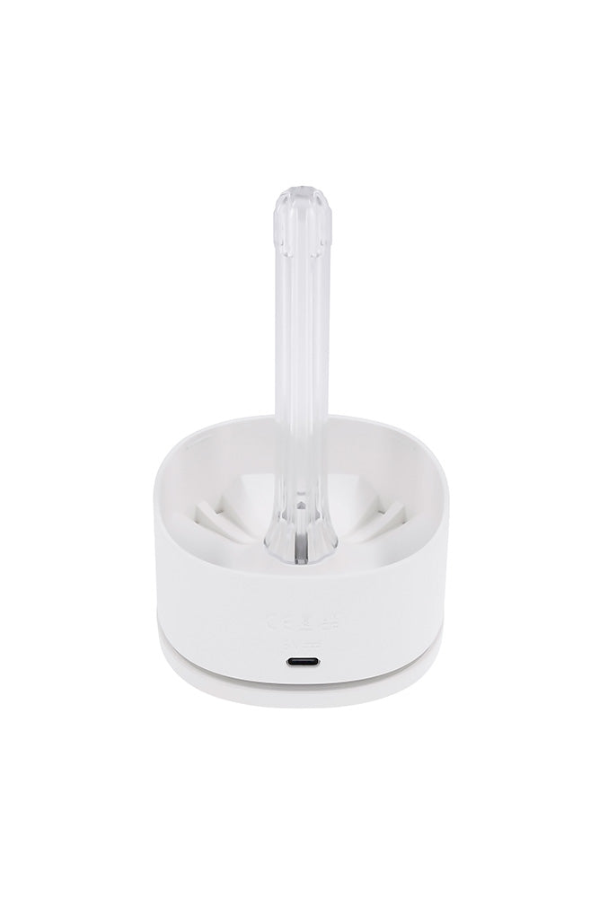 Playboy - Twist & Stroke Warming & Tightening Stroker with UV Cleaning Cap - White - Stag Shop